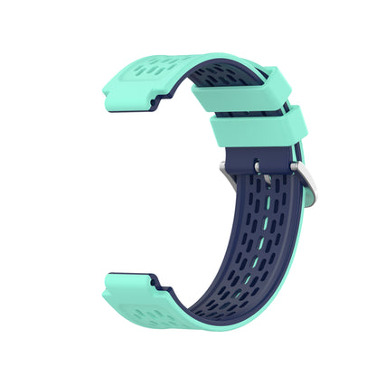 24MM Dual-layer Soft Silicone Watch Band Strap Replacement for Garmin Forerunner220 230 235 620 630 735