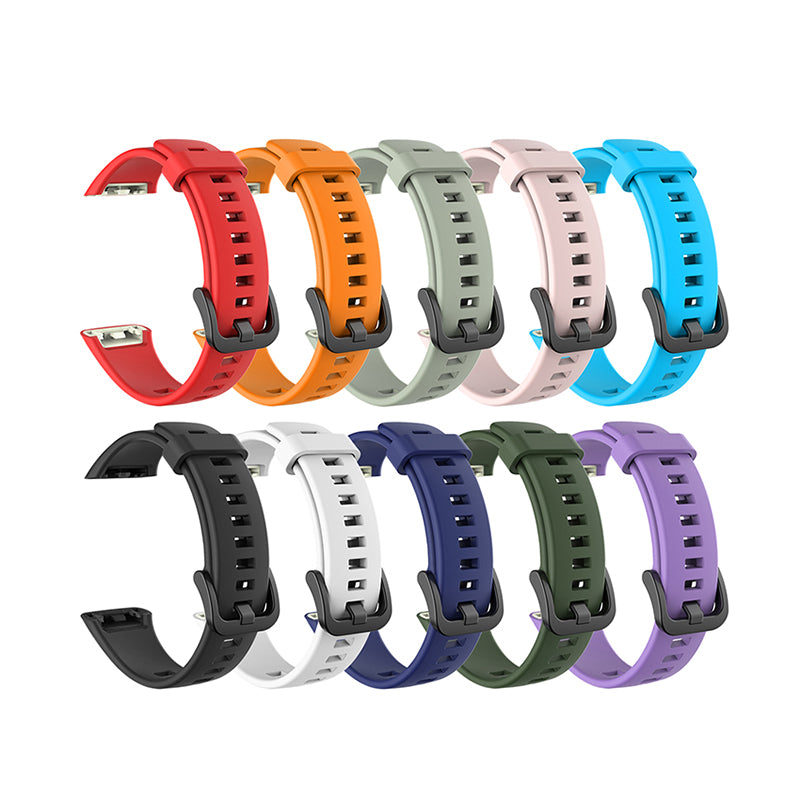 Solid Color Soft Silicone Watch Strap for Honor Band 6