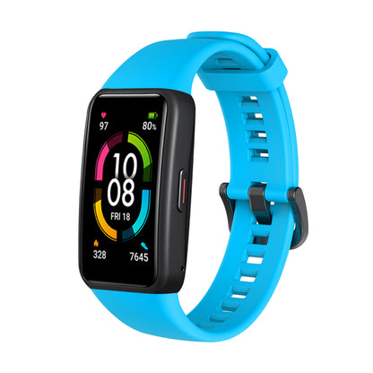 Solid Color Soft Silicone Watch Strap for Honor Band 6