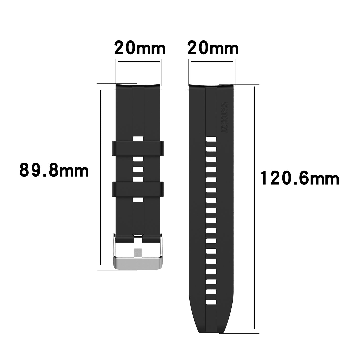 20mm Silicone Watchband Replacement Watch Strap for Huami Amazfit GTS 2e/GTS 2/GTS 2 Mini