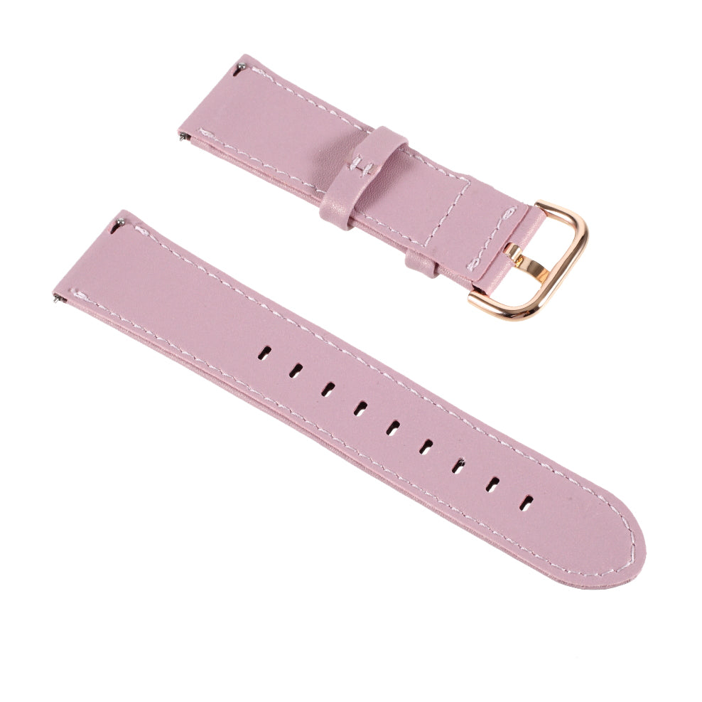 22mm Plain PU Leather Watch Band Replacement for Samsung Galaxy Watch 46mm/Gear S3/Huawei Watch GT 2 46mm Watch Strap