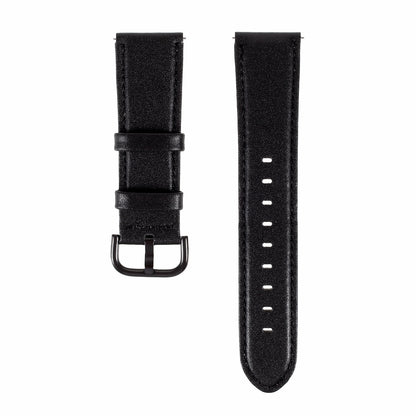 22mm Plain PU Leather Watch Band Replacement for Samsung Galaxy Watch 46mm/Gear S3/Huawei Watch GT 2 46mm Watch Strap