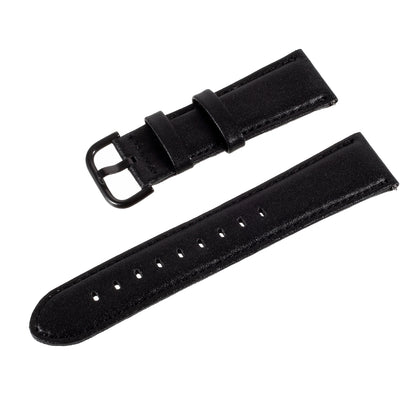 22mm Plain PU Leather Watch Band Replacement for Samsung Galaxy Watch 46mm/Gear S3/Huawei Watch GT 2 46mm Watch Strap