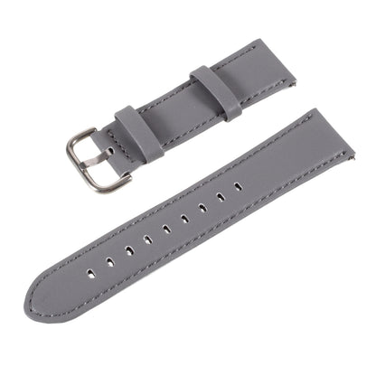 22mm Plain PU Leather Watch Band Replacement for Samsung Galaxy Watch 46mm/Gear S3/Huawei Watch GT 2 46mm Watch Strap