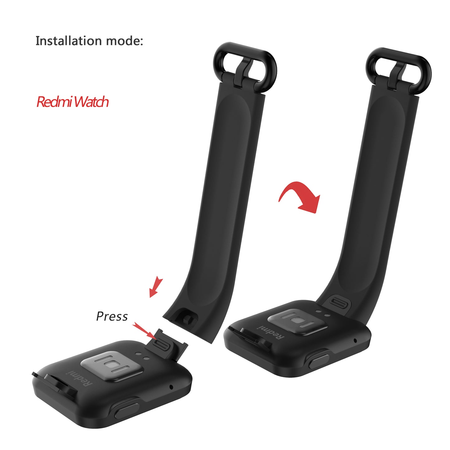 Soft Silicone Smart Watch Strap Replacement Watch Band for Xiaomi Mi Watch Lite / Redmi Watch