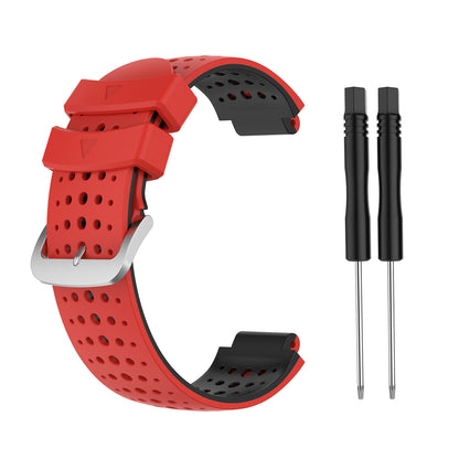 Two Color Silicone Watch Strap Bracelet Wristband Replacement for Garmin Forerunner 735XT 620 630 220 230 235