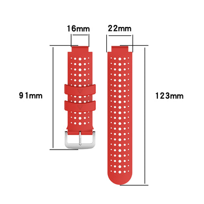 Two Color Silicone Watch Strap Bracelet Wristband Replacement for Garmin Forerunner 735XT 620 630 220 230 235