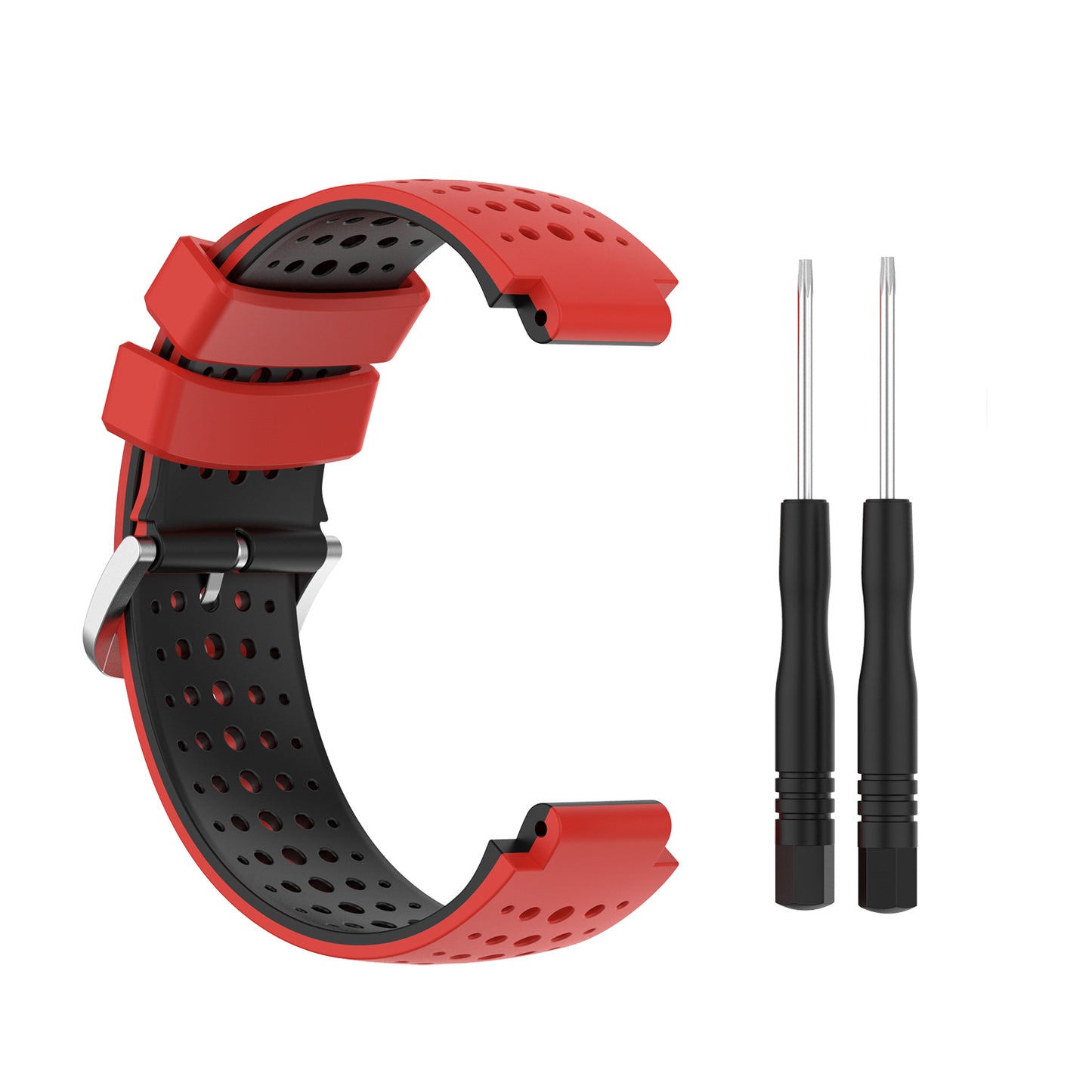 Two Color Silicone Watch Strap Bracelet Wristband Replacement for Garmin Forerunner 735XT 620 630 220 230 235