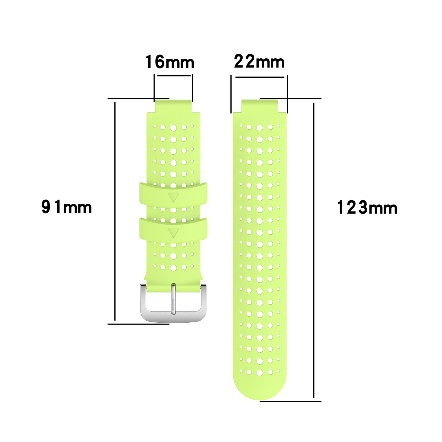 Two Color Silicone Watch Strap Bracelet Wristband Replacement for Garmin Forerunner 735XT 620 630 220 230 235