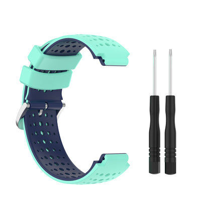 Two Color Silicone Watch Strap Bracelet Wristband Replacement for Garmin Forerunner 735XT 620 630 220 230 235