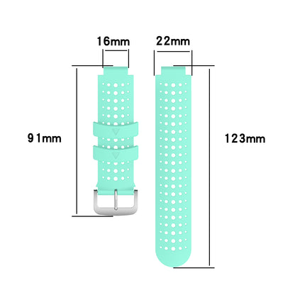 Two Color Silicone Watch Strap Bracelet Wristband Replacement for Garmin Forerunner 735XT 620 630 220 230 235