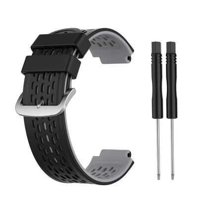 Double Color Silicone Watch Band Wrist Strap Replacement for Garmin Approach S2 S4 / Garmin Vivoactive