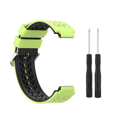 Double Color Silicone Watch Band Wrist Strap Replacement for Garmin Approach S2 S4 / Garmin Vivoactive