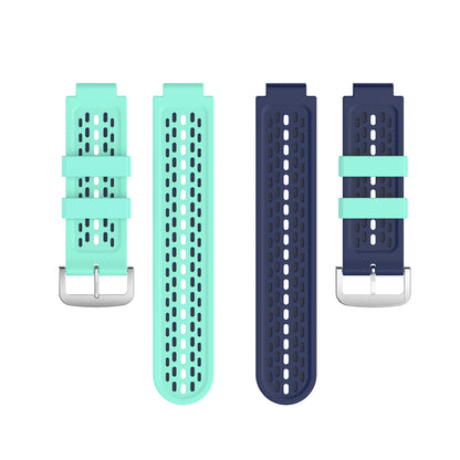 Double Color Silicone Watch Band Wrist Strap Replacement for Garmin Approach S2 S4 / Garmin Vivoactive