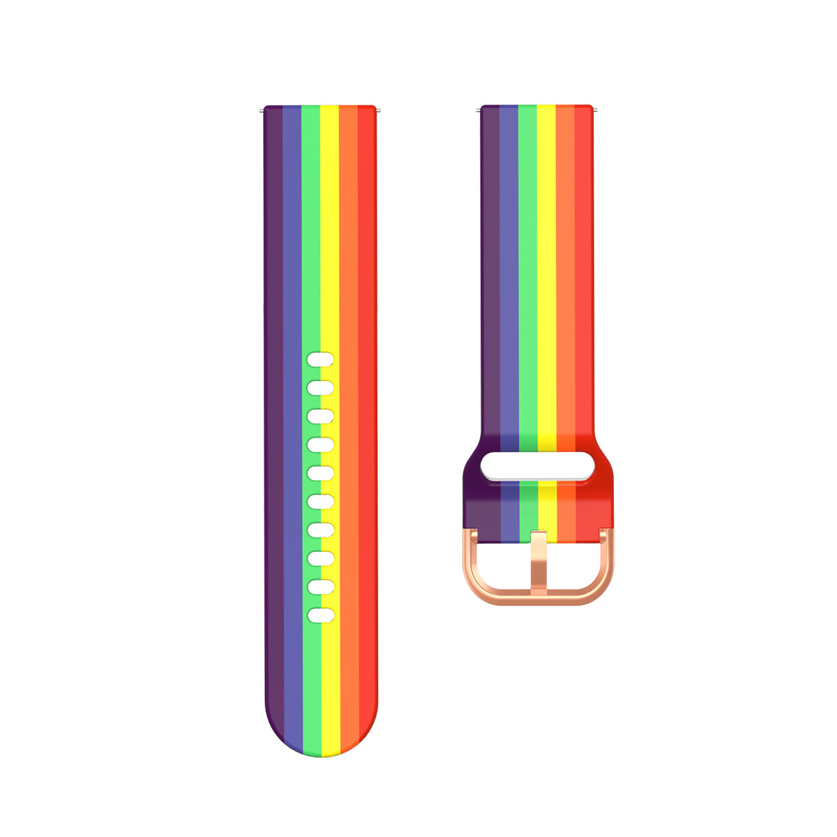 Colorful Pattern Printed Silicone Watch Band for Samsung Galaxy Watch Active 22mm