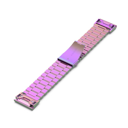 26mm Stainless Steel Three Beads Wrist Watch Band for Garmin Fenix 6X