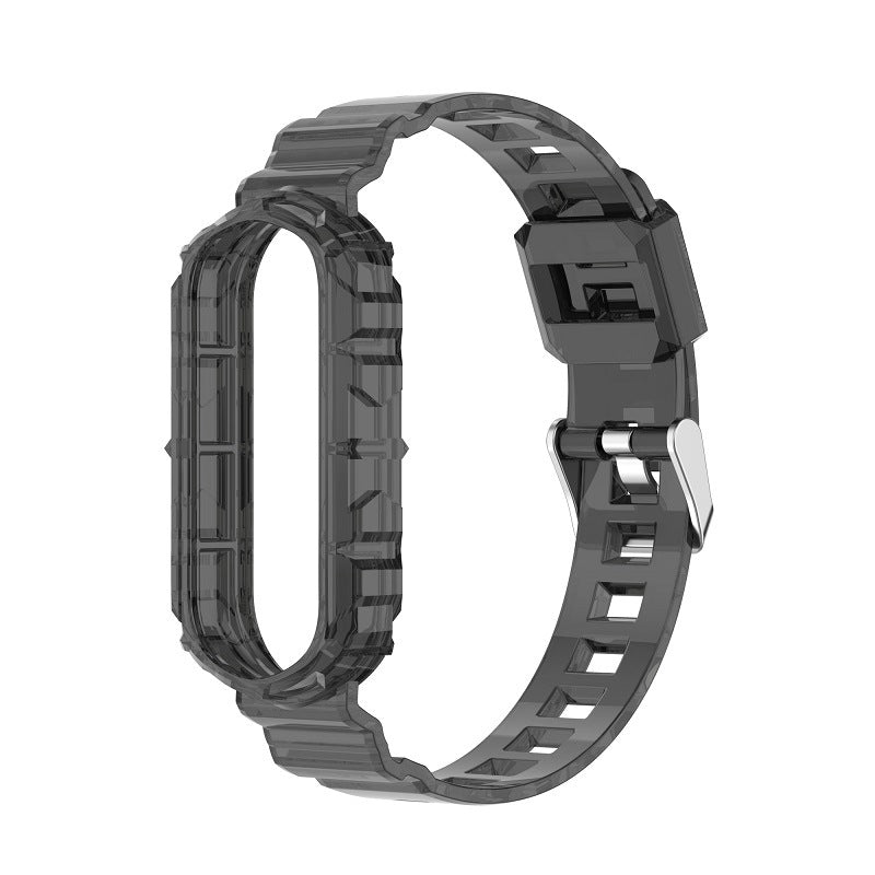 Transparent TPU Watchband Strap Integrated Wristband Replacement for Xiaomi Band 5/6