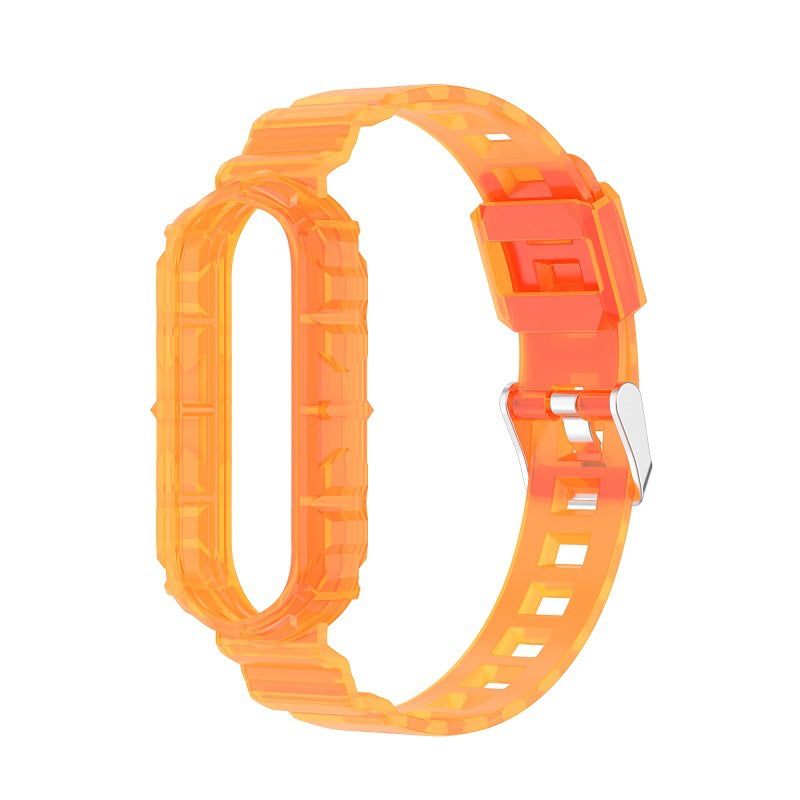 Solid Color TPU Smart Watch Band Replacement Wrist Strap for Xiaomi Mi Band 6