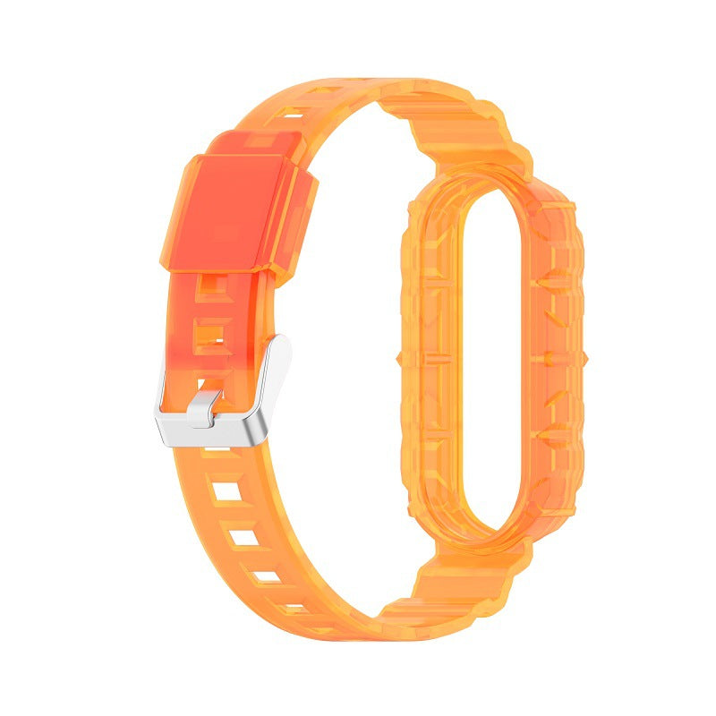 Solid Color TPU Smart Watch Band Replacement Wrist Strap for Xiaomi Mi Band 6