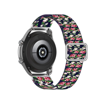 Pattern Printed Adjustable Nylon Smart Watch Replacement Strap Watchband 22mm for Samsung Galaxy Watch 46mm/Watch3 45mm