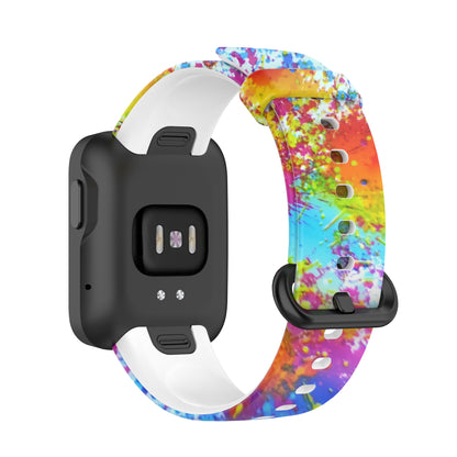 Pattern Printed Watchband Silicone Adjustable Smart Watch Strap for Xiaomi Redmi Watch / Mi Watch Lite