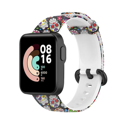 Pattern Printed Watchband Silicone Adjustable Smart Watch Strap for Xiaomi Redmi Watch / Mi Watch Lite