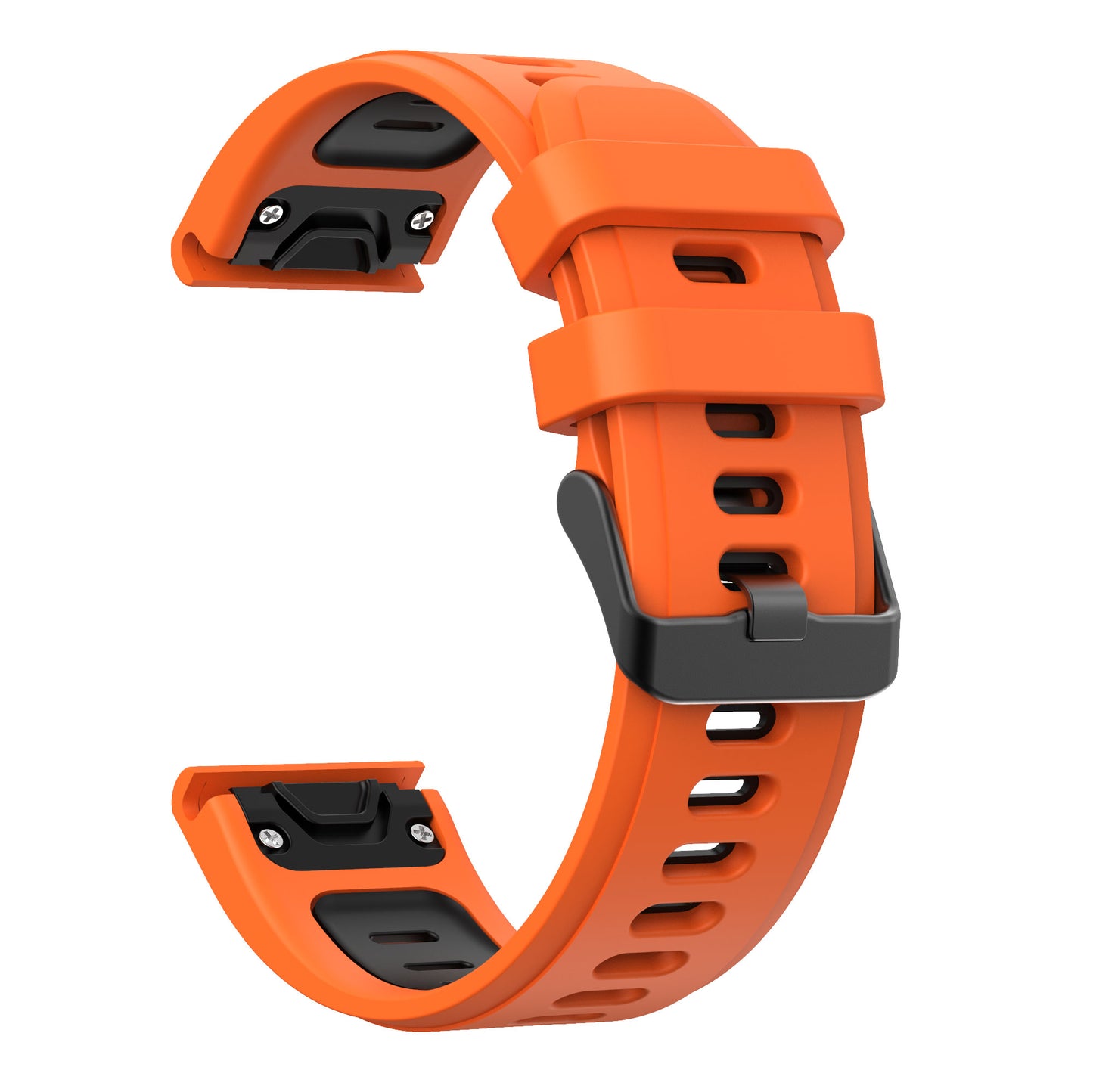 Dual Color Quick Release Silicone Replacement Watchband Bracelet Strap for Garmin Fenix 7X/6X Sapphire GPS/6X Pro/6X GPS/5X GPS/5X Plus