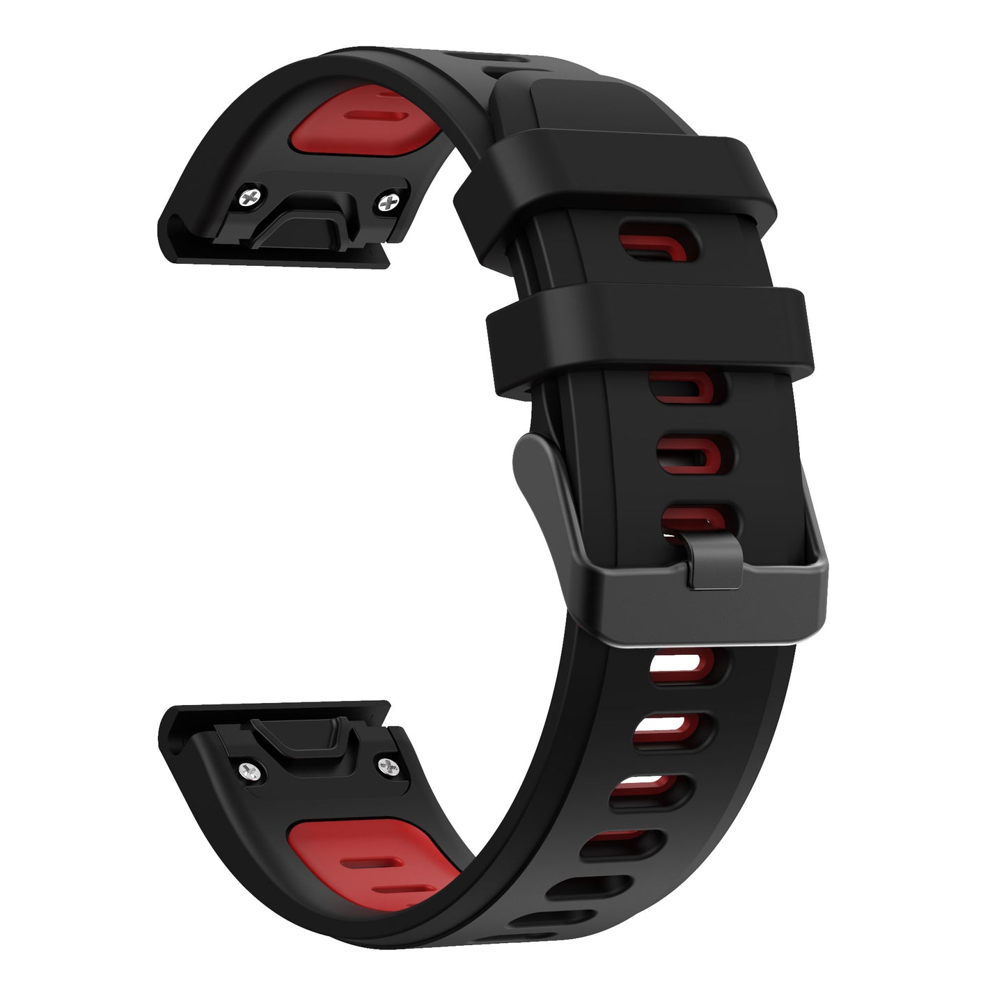 Dual Color Quick Release Silicone Replacement Watchband Bracelet Strap for Garmin Fenix 7X/6X Sapphire GPS/6X Pro/6X GPS/5X GPS/5X Plus