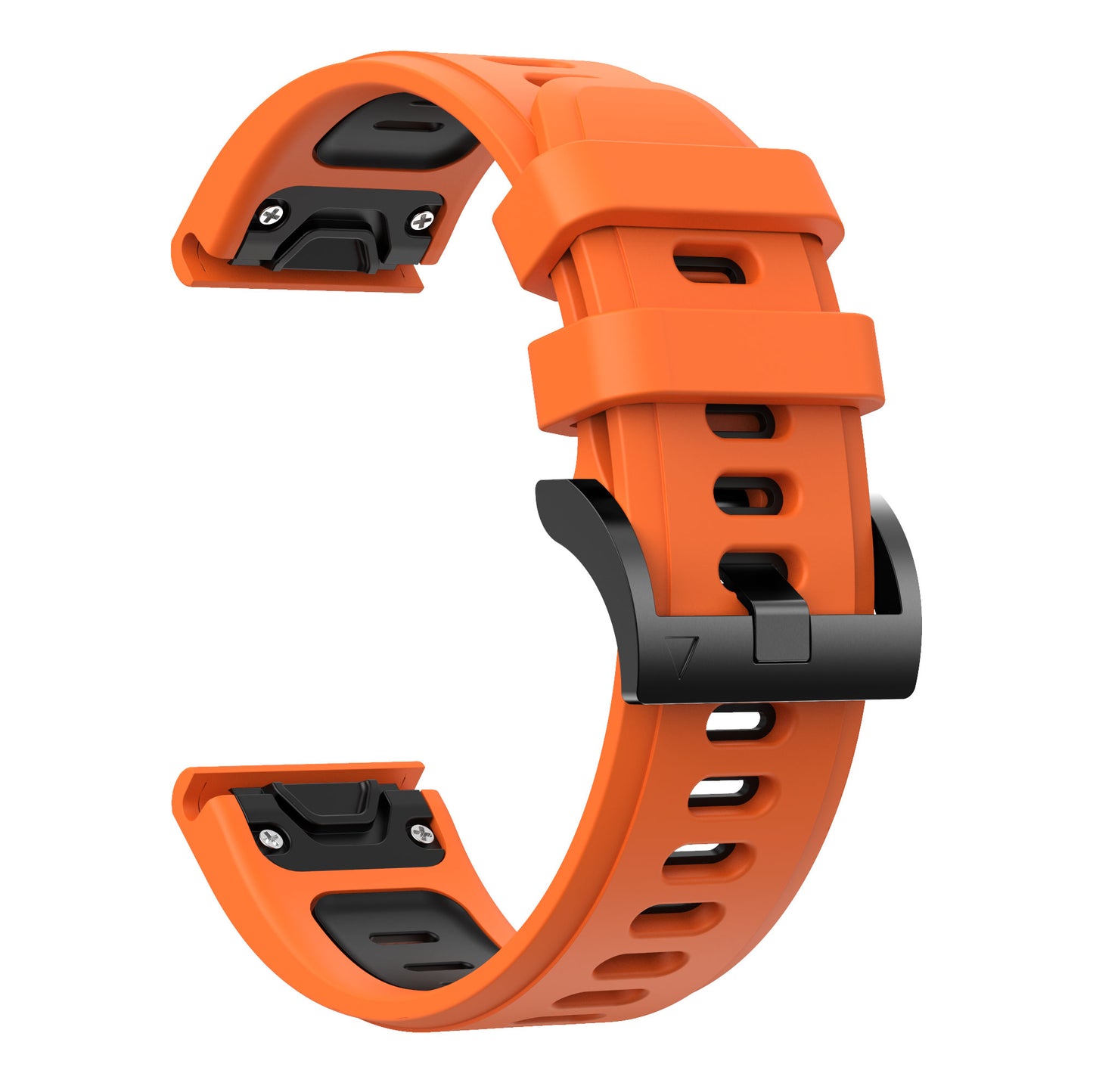 Bi-color Adjustable Quick Release Silicone Smart Watch Band Wrist Strap for Garmin Fenix 7X/6X Sapphire GPS/6X Pro/6X GPS/5X GPS/5X Plus