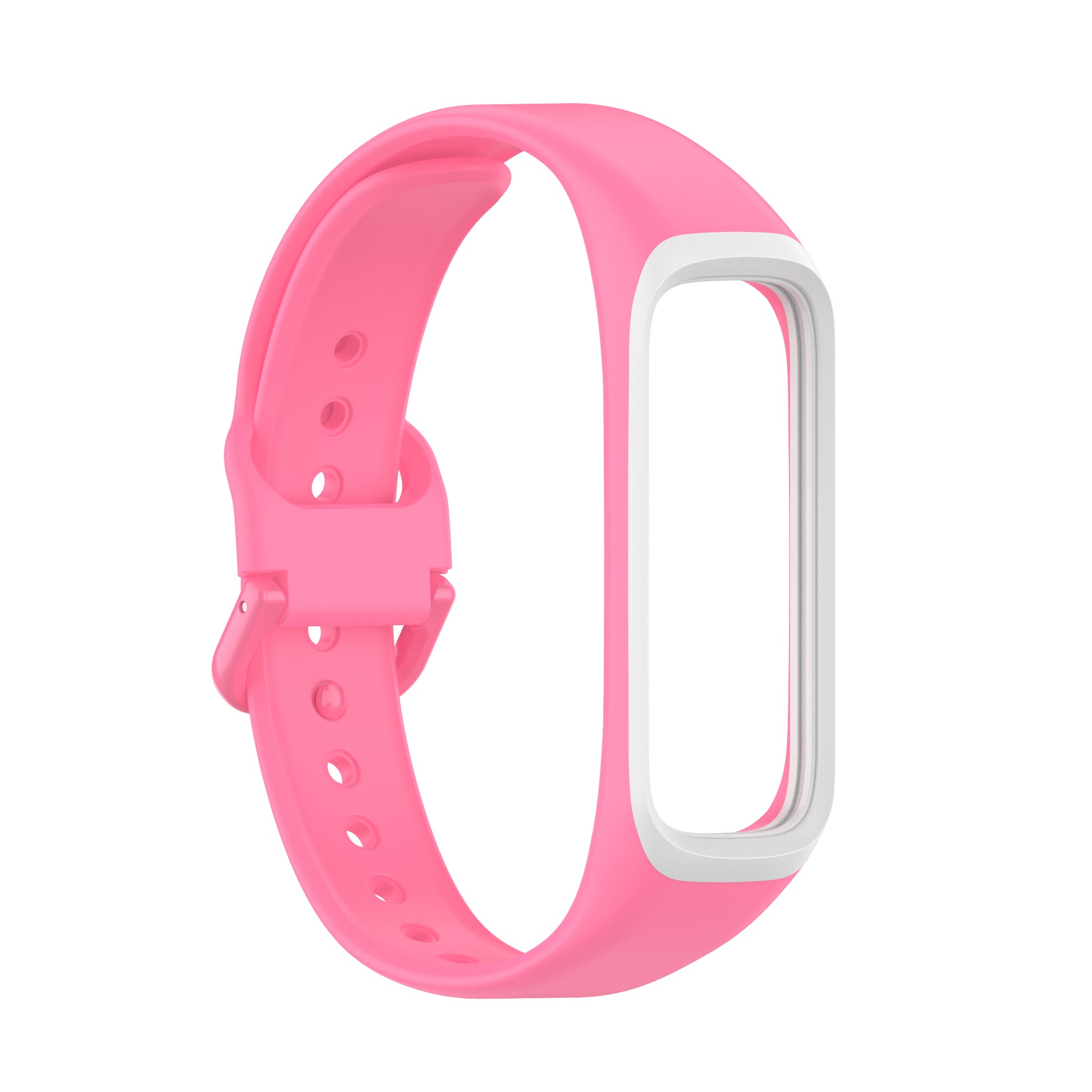 Bi-color Silicone Watch Band Replacement Strap for Samsung Galaxy Fit 2/SM-R220