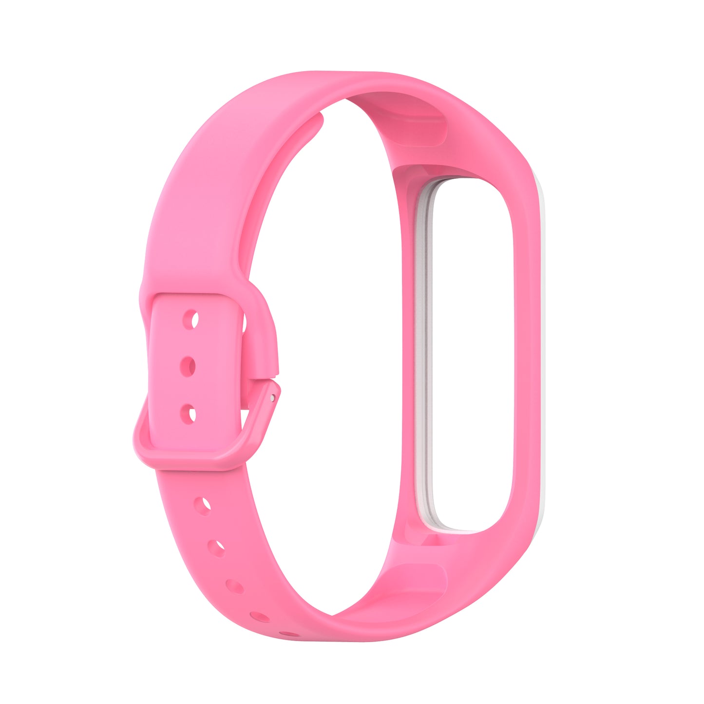 Bi-color Silicone Watch Band Replacement Strap for Samsung Galaxy Fit 2/SM-R220