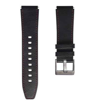 22mm Leather Smart Watch Band Replacement Adjustable Watch Strap for Huawei Watch GT 2 46mm/GT 2 Pro