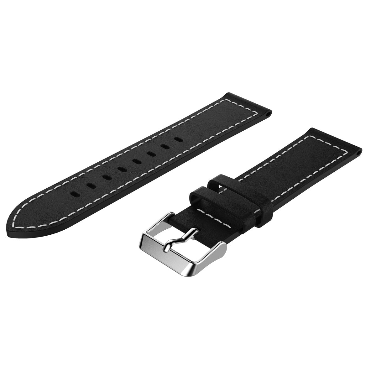 Genuine Leather Smart Watch Band Strap Replacement for Xiaomi  Haylou Solar LS05, etc.