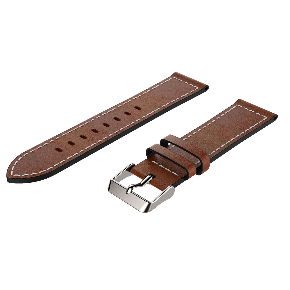 Genuine Leather Smart Watch Band Strap Replacement for Xiaomi  Haylou Solar LS05, etc.