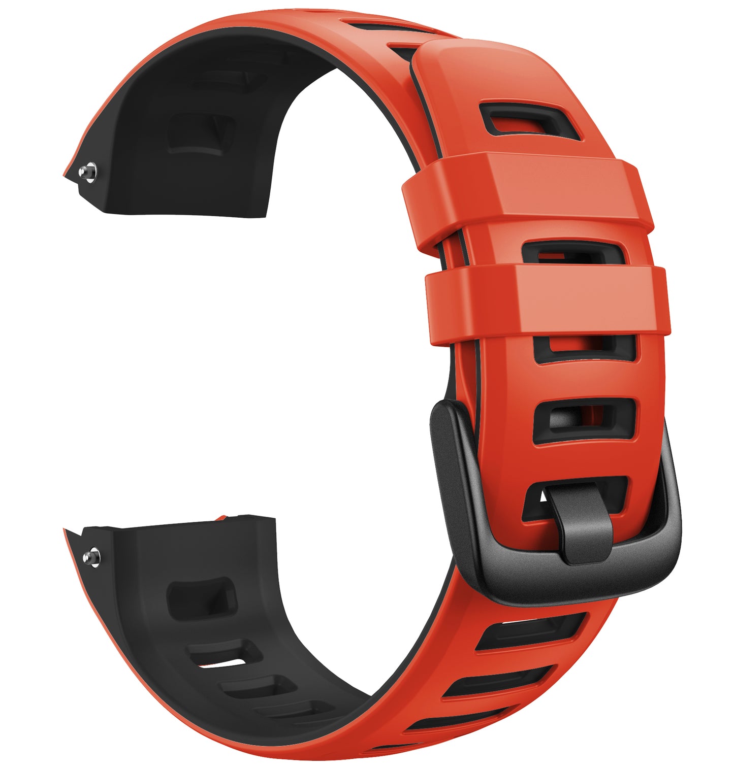 Bi-color Soft Silicone Watchband Replacement Bracelet Strap for Garmin Instinct / Instinct Esports