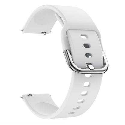 20MM Silicone Solid Color Watch Strap for Samsung Galaxy Watch4 Classic 46mm 42mm/Watch4 44mm 40mm/Polar Ignite, etc.