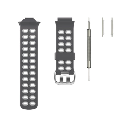 Double Color Silicone Watchband Strap Belt Replacement for Garmin Forerunner 310XT Smart Watch