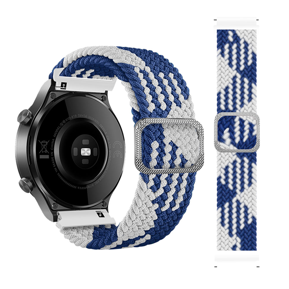 22mm Braided Rope Adjustable Watchband Replacement for Samsung Gear S3 Classic/S3 Frontier/Galaxy Watch 46mm