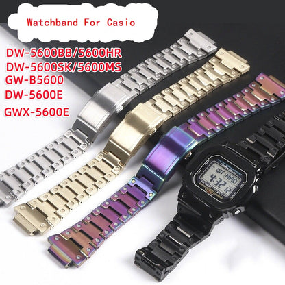 Metal Watch Band Replacement for Casio G-SHOCK GW-5000/5035/DW5600/GW-M5610