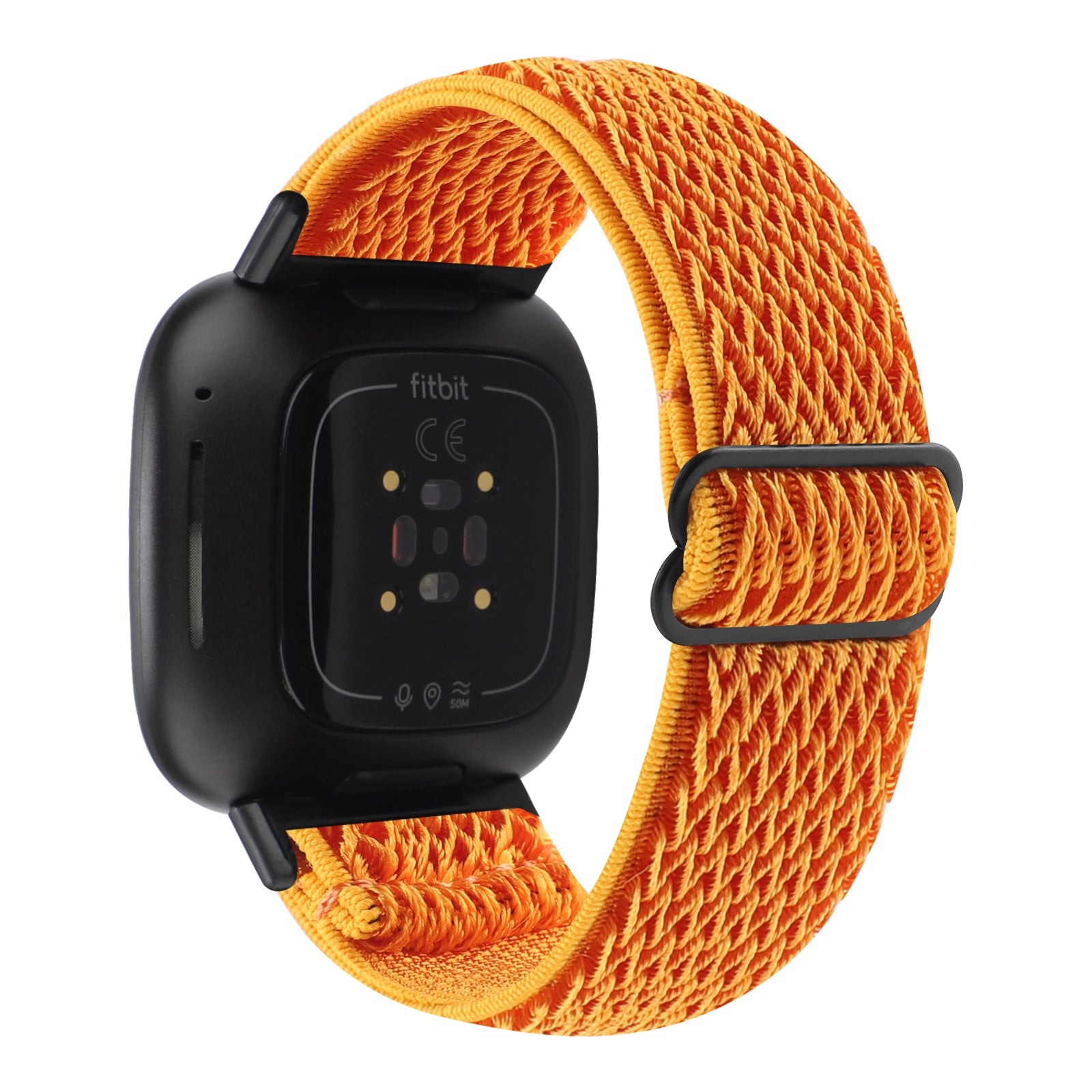 Adjustable Nylon Wave Pattern Smart Watchband Wrist Strap Belt for Fitbit Versa 3/Versa Sense