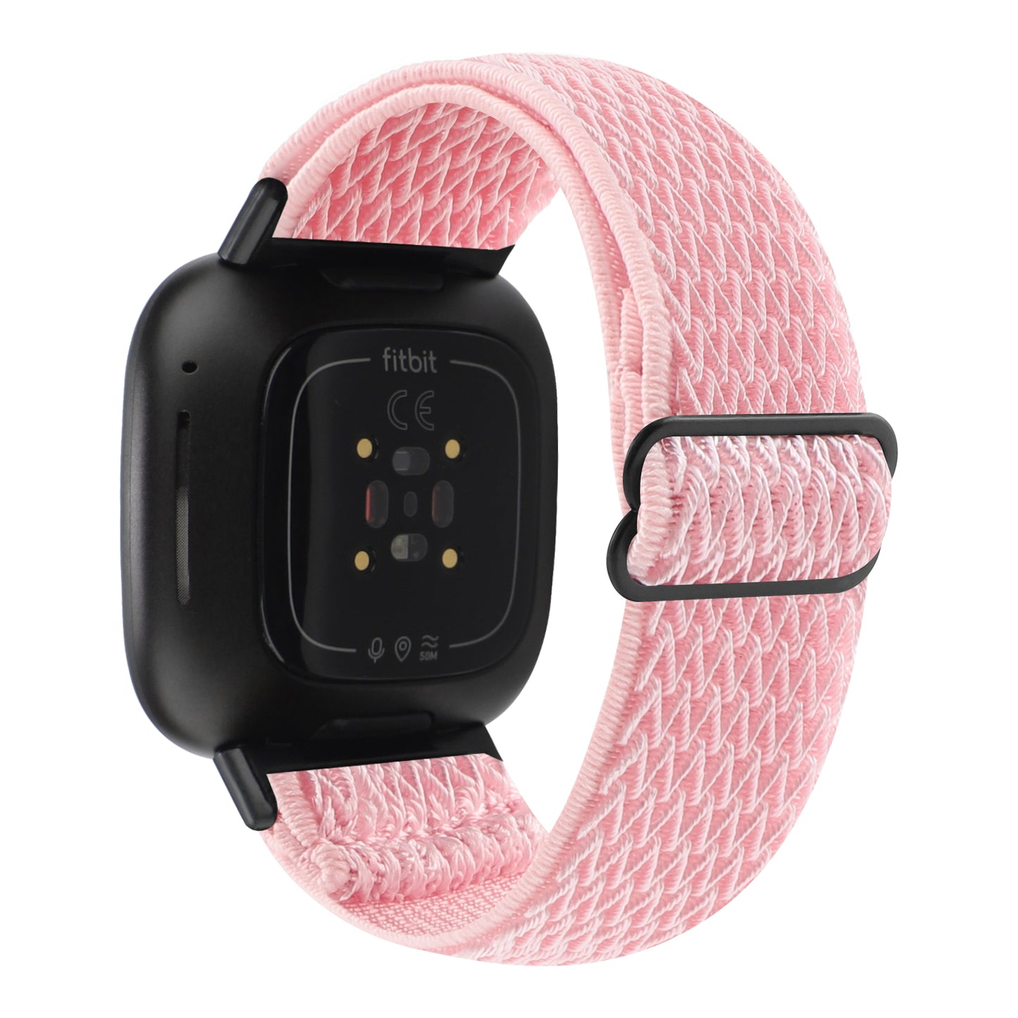 Adjustable Nylon Wave Pattern Smart Watchband Wrist Strap Belt for Fitbit Versa 3/Versa Sense