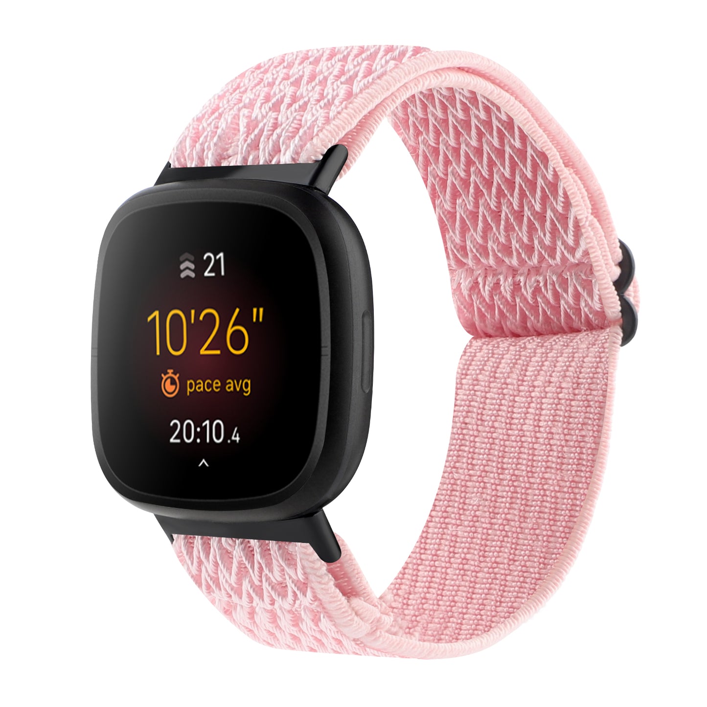 Adjustable Nylon Wave Pattern Smart Watchband Wrist Strap Belt for Fitbit Versa 3/Versa Sense