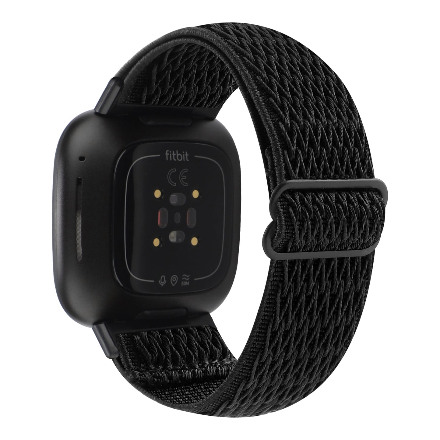 Adjustable Nylon Wave Pattern Smart Watchband Wrist Strap Belt for Fitbit Versa 3/Versa Sense