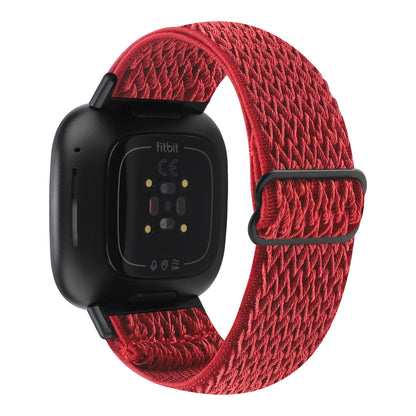 Adjustable Nylon Wave Pattern Smart Watchband Wrist Strap Belt for Fitbit Versa 3/Versa Sense