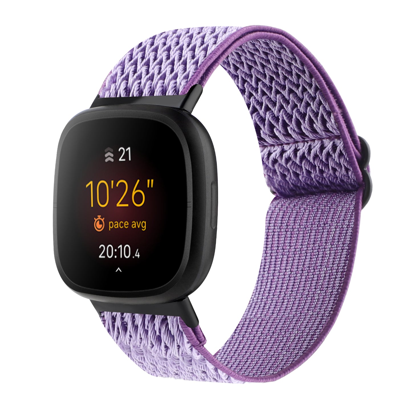 Adjustable Nylon Wave Pattern Smart Watchband Wrist Strap Belt for Fitbit Versa 3/Versa Sense