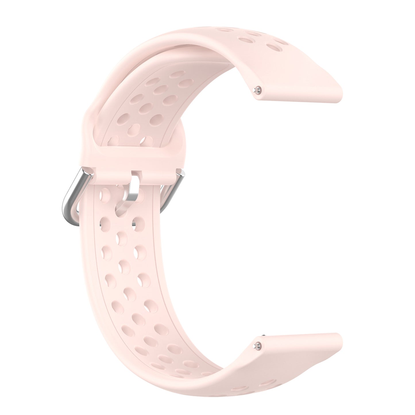 Universal 22mm Width Air Holes Silicone Watch Band Replacement for Huawei Watch 3 / 3 Pro / Samsung Amazfit Watch Etc