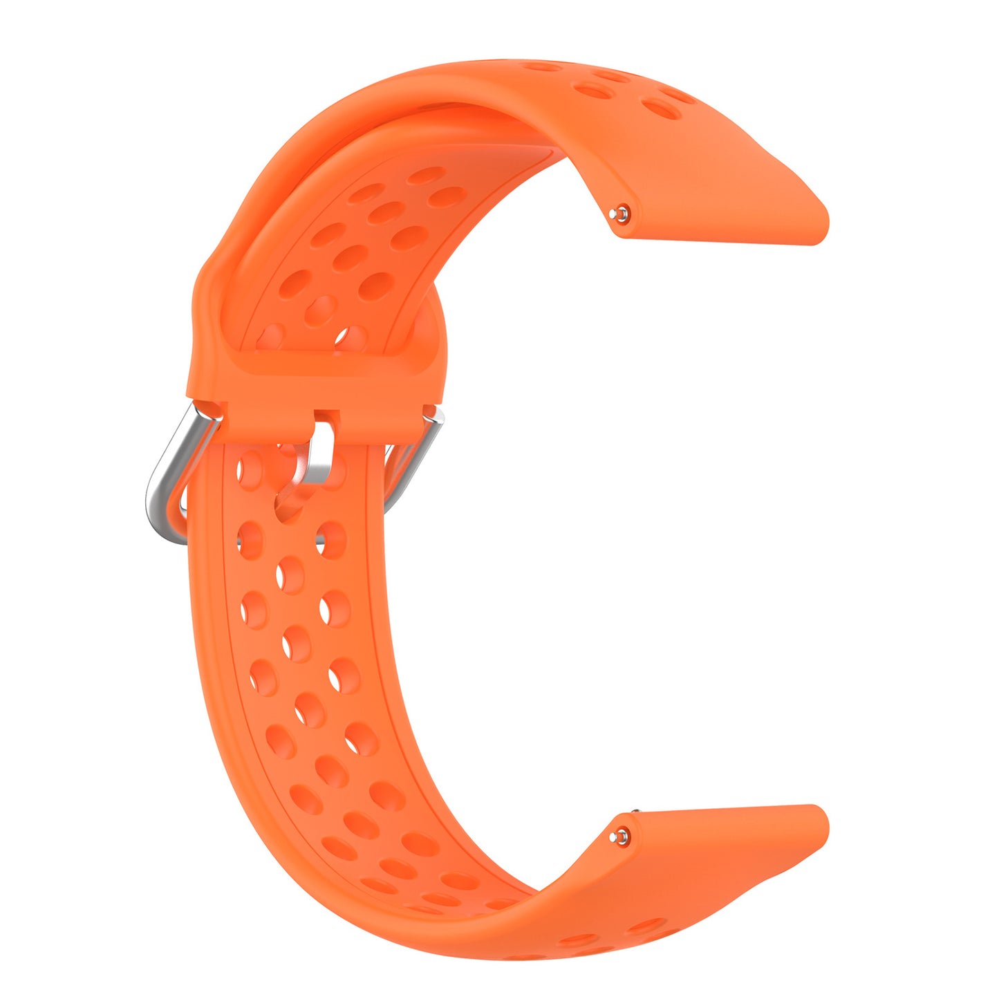 Universal 22mm Width Air Holes Silicone Watch Band Replacement for Huawei Watch 3 / 3 Pro / Samsung Amazfit Watch Etc