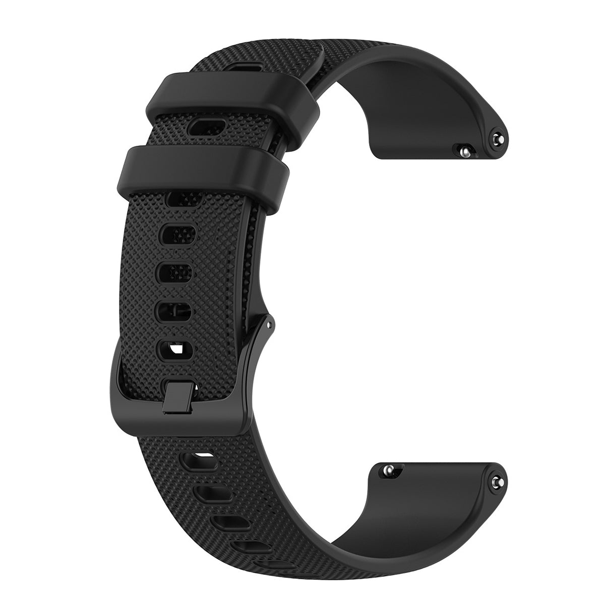 22mm Universal Grid Texture Silicone Watchband Replace Strap for Huawei Watch 3 / 3 Pro / Samsung Amazfit Watch Etc