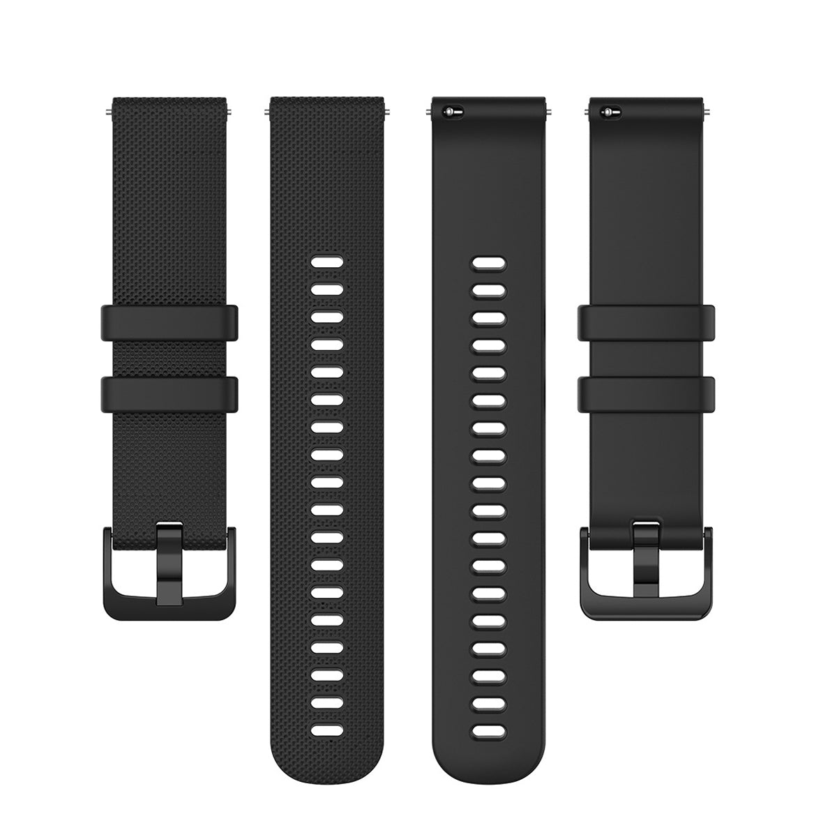 22mm Universal Grid Texture Silicone Watchband Replace Strap for Huawei Watch 3 / 3 Pro / Samsung Amazfit Watch Etc