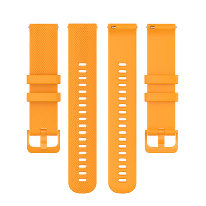 22mm Universal Grid Texture Silicone Watchband Replace Strap for Huawei Watch 3 / 3 Pro / Samsung Amazfit Watch Etc